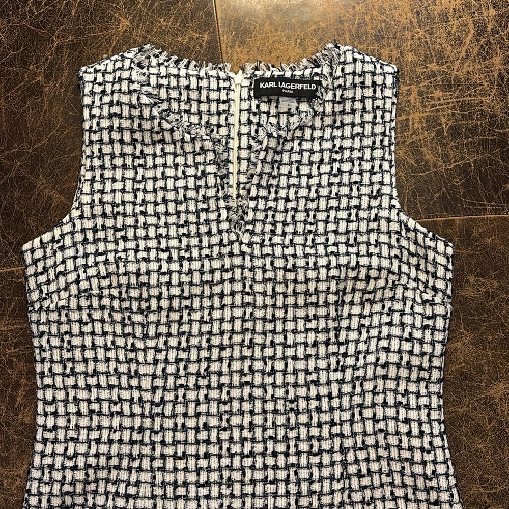 Karl Lagerfeld Black and white dress- size 8